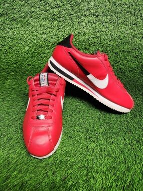 Nike Cortez NBA SE Red White Black Running Shoes Rare CI1047-600 Mens Size 10